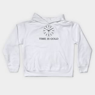 Time is Gold! Clock Kids Hoodie